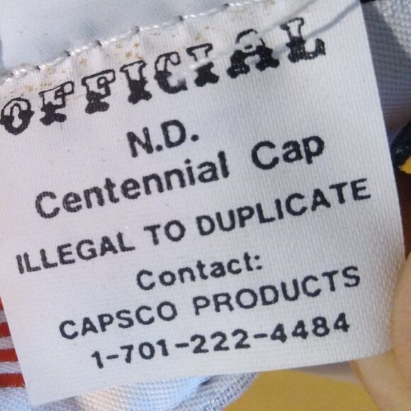 Vintage North Dakota Centennial Snap Back Trucker Hat - Picture 8 of 8